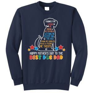 Happy Father's Dad To The Best Dog Dad Sweatshirt