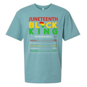 Happy FatherS Day Junenth Black King Nutrition Facts Cute Gift Sueded Cloud Jersey T-Shirt