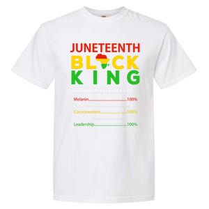 Happy FatherS Day Junenth Black King Nutrition Facts Cute Gift Garment-Dyed Heavyweight T-Shirt