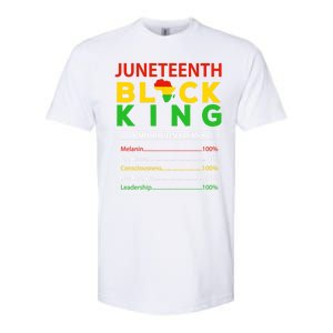 Happy FatherS Day Junenth Black King Nutrition Facts Cute Gift Softstyle CVC T-Shirt