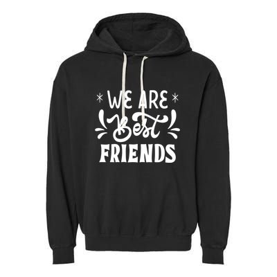 Happy Friendship Day Celebration Graphic Garment-Dyed Fleece Hoodie