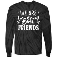 Happy Friendship Day Celebration Graphic Tie-Dye Long Sleeve Shirt