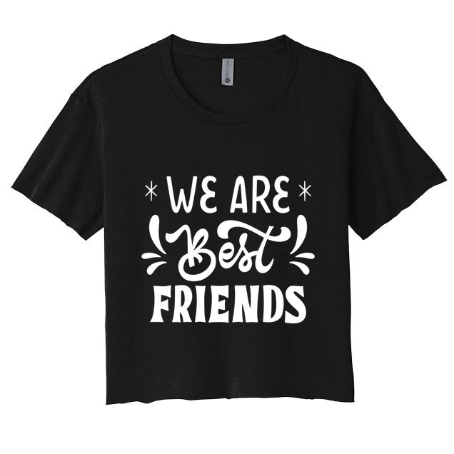 Happy Friendship Day Celebration Graphic Crop Top