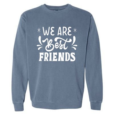 Happy Friendship Day Celebration Graphic Garment-Dyed Sweatshirt