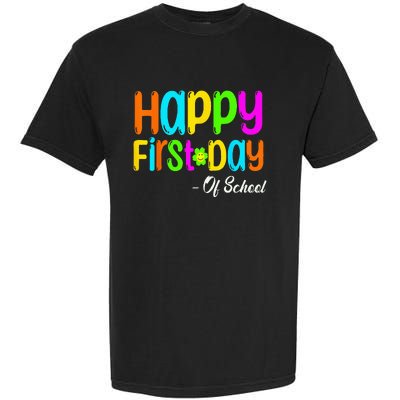 Happy First Day Of School Teacher Back To School Student Garment-Dyed Heavyweight T-Shirt