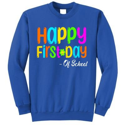 Happy First Day Of School Teacher Back To School Student Sweatshirt