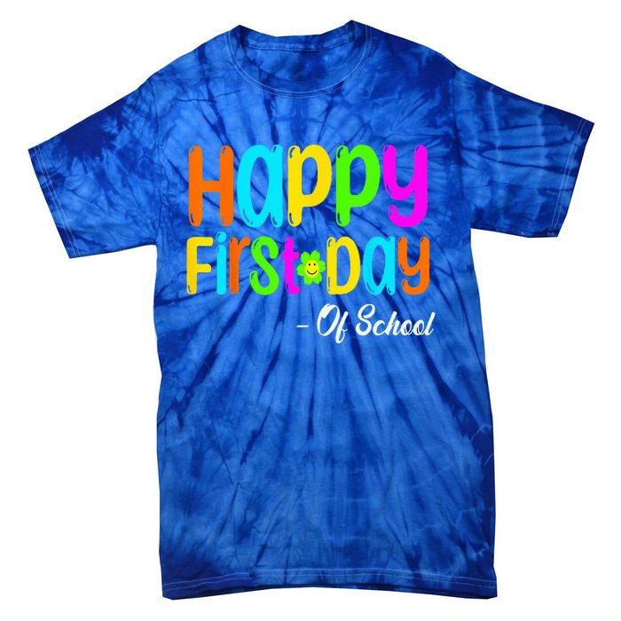 Happy First Day Of School Teacher Back To School Student Tie-Dye T-Shirt