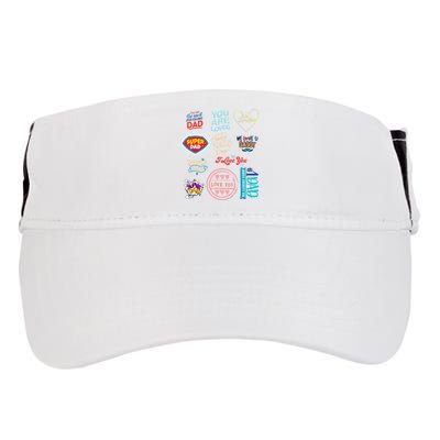 Happy Father's Day super dad cute husband or daddy gift  Adult Drive Performance Visor