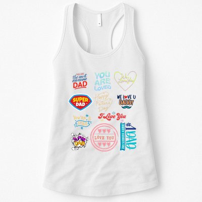Happy Father's Day super dad cute husband or daddy gift  Womens Tank Top