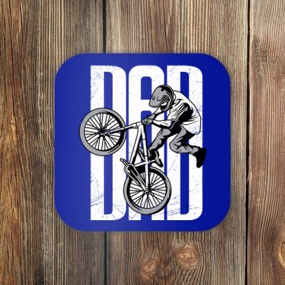 Happy FatherS Day Cycling Dad Mountain Biking Bmx Meaningful Gift Coaster