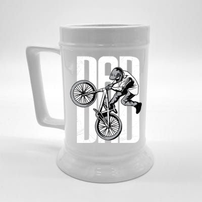 Happy FatherS Day Cycling Dad Mountain Biking Bmx Meaningful Gift Beer Stein