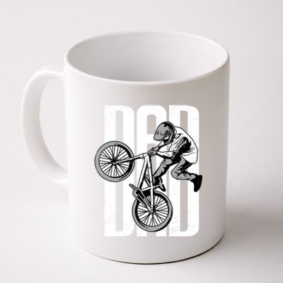 Happy FatherS Day Cycling Dad Mountain Biking Bmx Meaningful Gift Coffee Mug