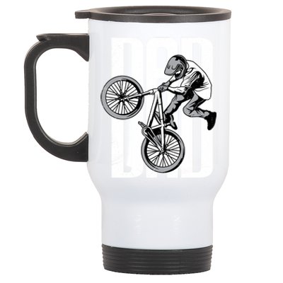 Happy FatherS Day Cycling Dad Mountain Biking Bmx Meaningful Gift Stainless Steel Travel Mug