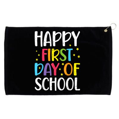 Happy First Day Of School Teacher Kids Child Back To School Grommeted Golf Towel