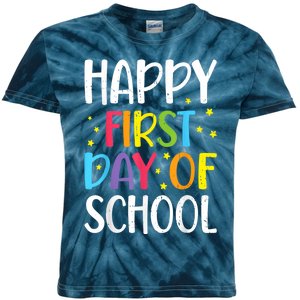 Happy First Day Of School Teacher Kids Child Back To School Kids Tie-Dye T-Shirt