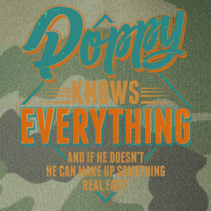 Happy Fathers Day Poppy Knows Everything Legacy Tie Dye Trucker Hat