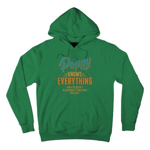 Happy Fathers Day Poppy Knows Everything Hoodie