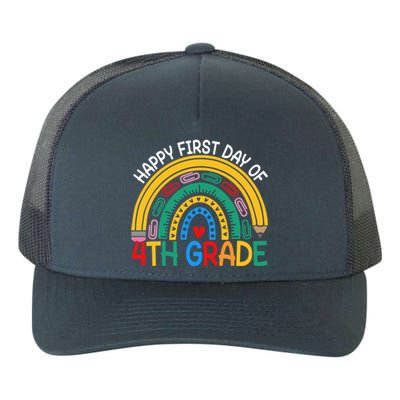 Happy First Day Of 4Th Grade Rainbow Team Fourth Grade Funny Gift Yupoong Adult 5-Panel Trucker Hat