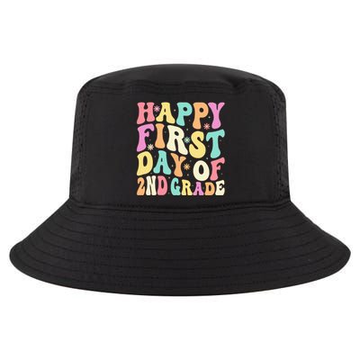 Happy First Day Of 2nd Grade Teachers Back To School Cool Comfort Performance Bucket Hat