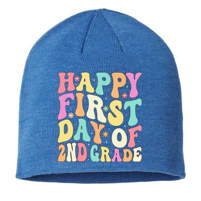 Happy First Day Of 2nd Grade Teachers Back To School Sustainable Beanie