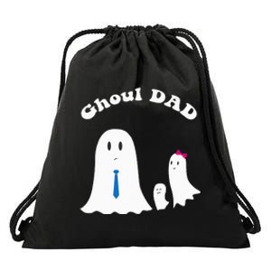 Halloween Father Daddy Ghost Trick or Treating Ghoul Dad Drawstring Bag