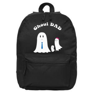 Halloween Father Daddy Ghost Trick or Treating Ghoul Dad 16 in Basic Backpack