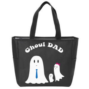 Halloween Father Daddy Ghost Trick or Treating Ghoul Dad Zip Tote Bag