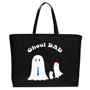 Halloween Father Daddy Ghost Trick or Treating Ghoul Dad Cotton Canvas Jumbo Tote