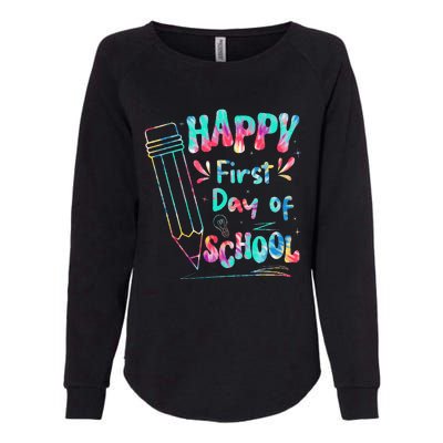 Happy First Day Of School Summers Out For School Womens California Wash Sweatshirt