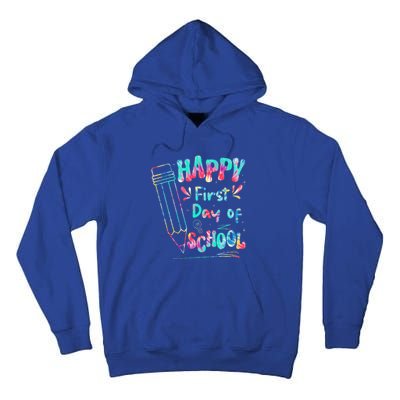 Happy First Day Of School Summers Out For School Tall Hoodie