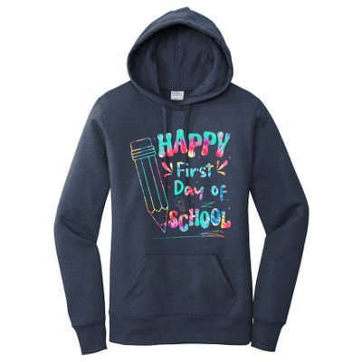 Happy First Day Of School Summers Out For School Women's Pullover Hoodie