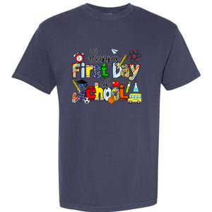 Happy First Day Of School Teachers Students Back To School Garment-Dyed Heavyweight T-Shirt