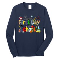 Happy First Day Of School Teachers Students Back To School Long Sleeve Shirt