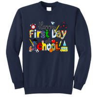 Happy First Day Of School Teachers Students Back To School Tall Sweatshirt