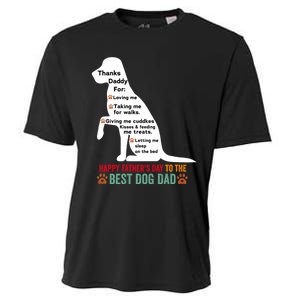 Happy FatherS Day Dog Dad Cooling Performance Crew T-Shirt