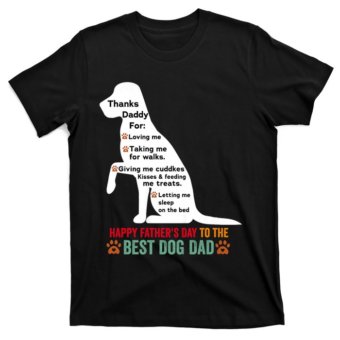 Happy FatherS Day Dog Dad T-Shirt