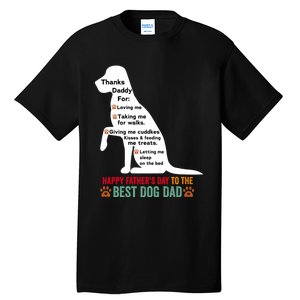 Happy FatherS Day Dog Dad Tall T-Shirt