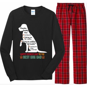 Happy FatherS Day Dog Dad Long Sleeve Pajama Set