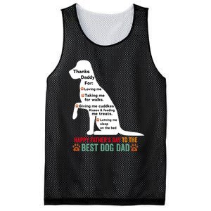 Happy FatherS Day Dog Dad Mesh Reversible Basketball Jersey Tank