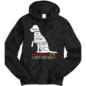 Happy FatherS Day Dog Dad Tie Dye Hoodie