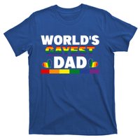 Happy FatherS Day WorldS Gayest Dad Pride Lgbt Cool Gift T-Shirt