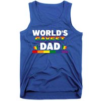 Happy FatherS Day WorldS Gayest Dad Pride Lgbt Cool Gift Tank Top