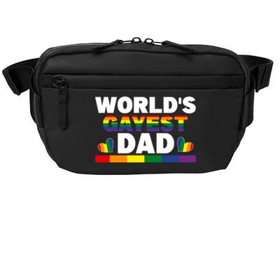 Happy FatherS Day WorldS Gayest Dad Pride Lgbt Cool Gift Crossbody Pack