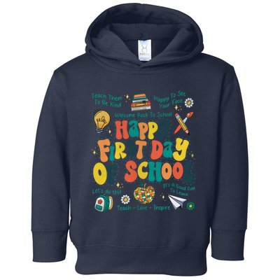 Happy First Day Of School Bruh We Back Toddler Hoodie