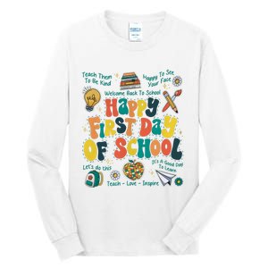 Happy First Day Of School Bruh We Back Tall Long Sleeve T-Shirt