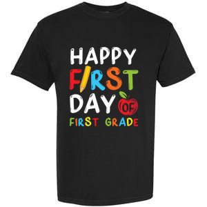 Happy First Day Of First Grade Student Teacher 1St Grade Gift Garment-Dyed Heavyweight T-Shirt