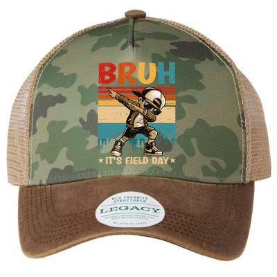 Happy Field Day Dabbing Bruh Its Field Day Teacher Gift Legacy Tie Dye Trucker Hat