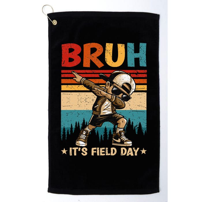 Happy Field Day Dabbing Bruh Its Field Day Teacher Gift Golf Towel