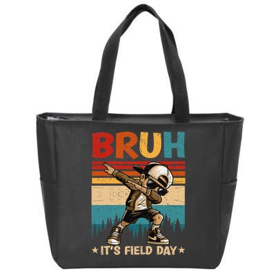 Happy Field Day Dabbing Bruh Its Field Day Teacher Gift Zip Tote Bag