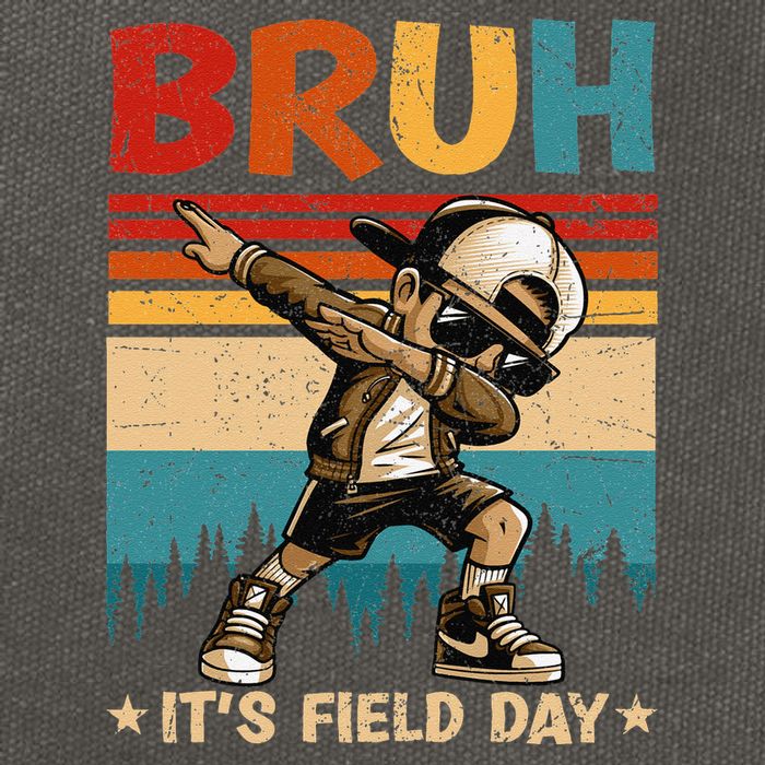 Happy Field Day Dabbing Bruh Its Field Day Teacher Gift Cotton Canvas Backpack